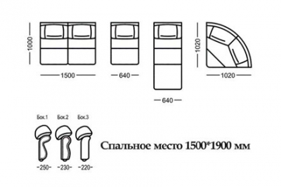 Угловые диваны «Элита 21 А»